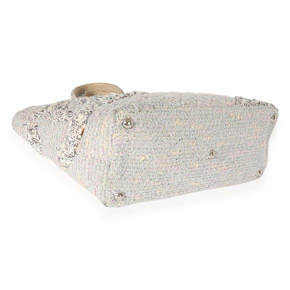 Chanel Grey Quilted Tweed Ligne Cambon Tote - Picture 3 of 7